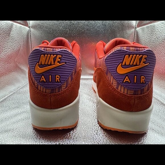 RARE🔥 Size 12 Nike Air Max 90 Essential Crimson Men's Sneakers 537384-600 - Picture 8 of 10